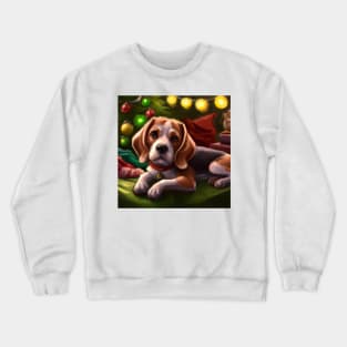 Cute Beagle Drawing Crewneck Sweatshirt